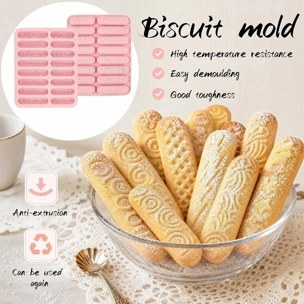 2 Pack Silicone Chocolate Bar Molds 16 Cavity Candy Soap Resin Baking Mold Set